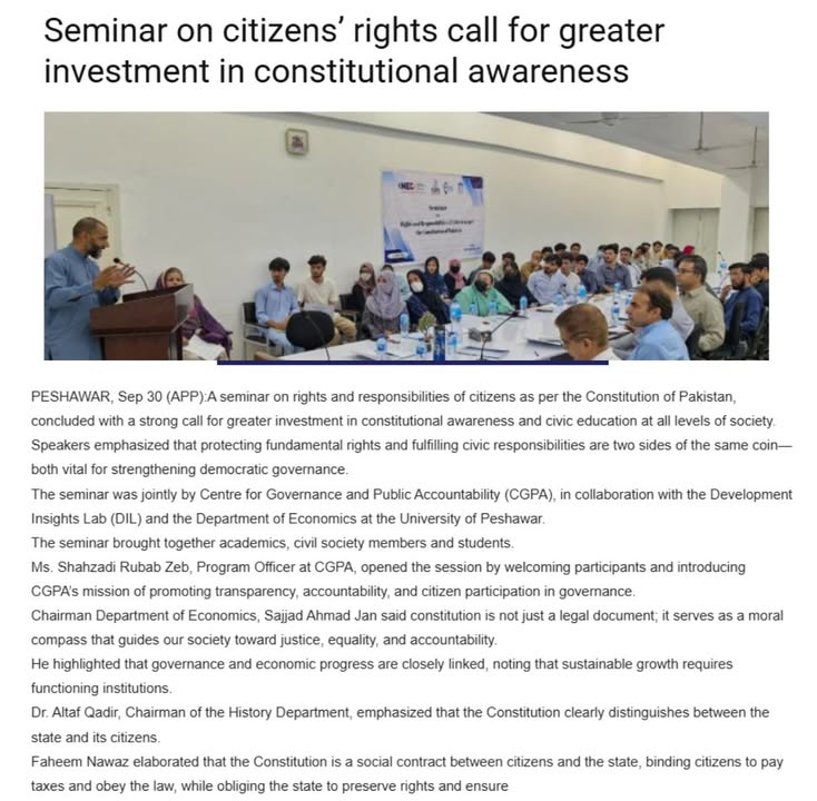 Centre for Governance and Public Accountability (CGPA)